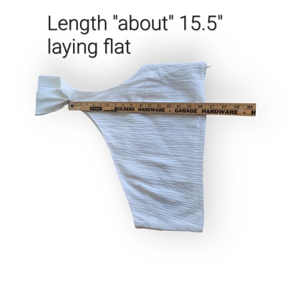 Top Shop One-Shoulder White Summer Top Size 10 - Picture 7 of 11